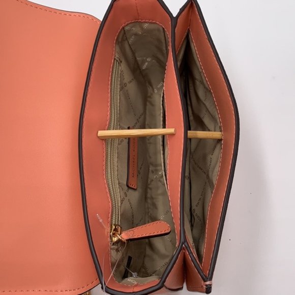 Michael Kors Carmen Medium Convertible Shoulder Bag Crossbody SHERBERT Leather - Picture 9 of 16